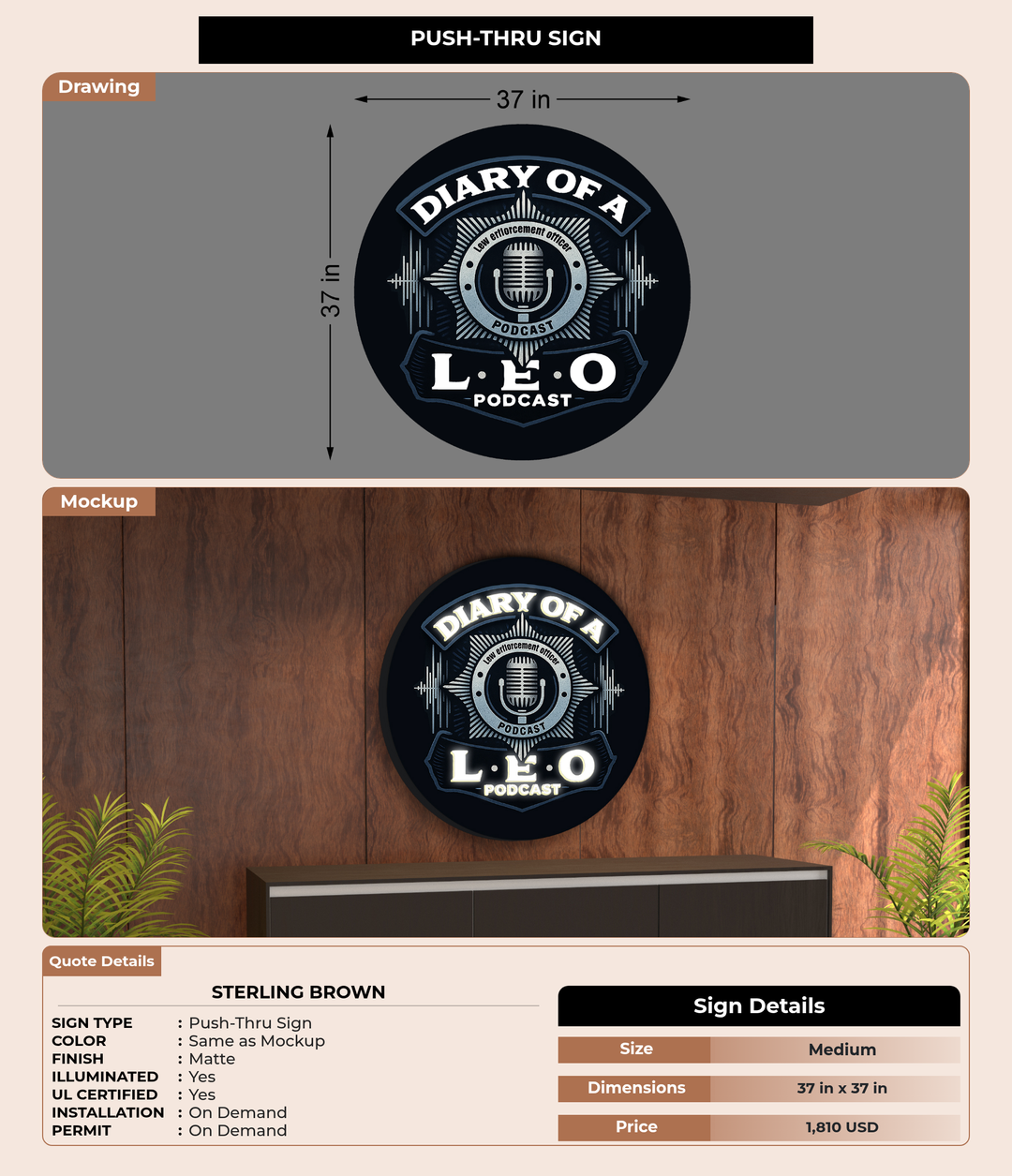 CUSTOM MOCKUP SIGN FOR Sterling Brown