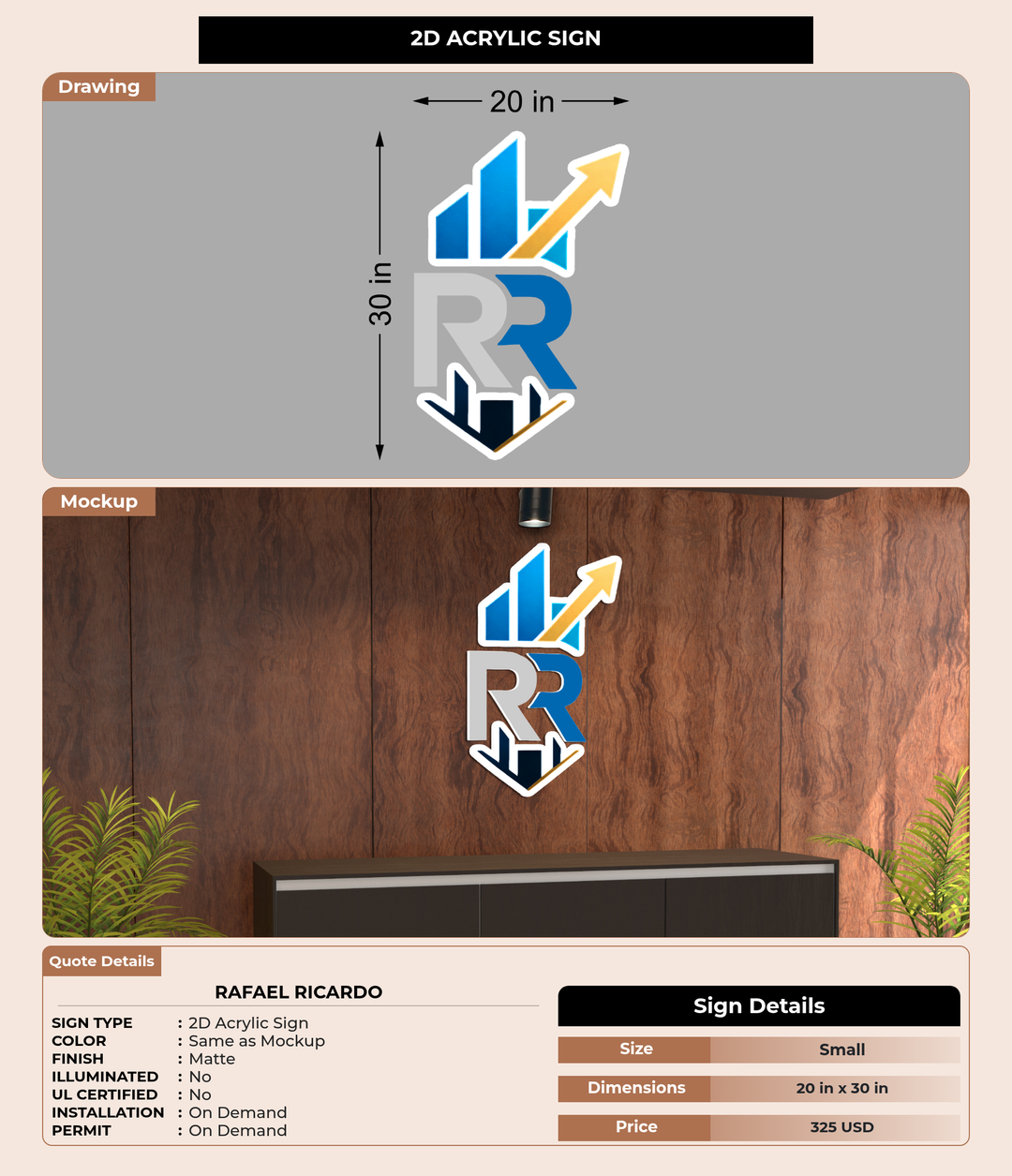 CUSTOM MOCKUP SIGN FOR Rafael Ricardo