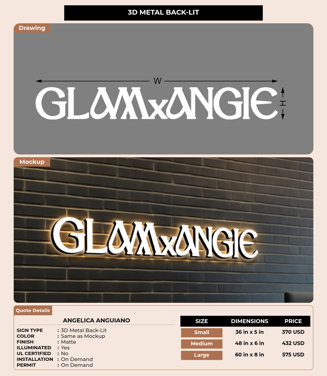 CUSTOM MOCKUP SIGN FOR angelica anguiano