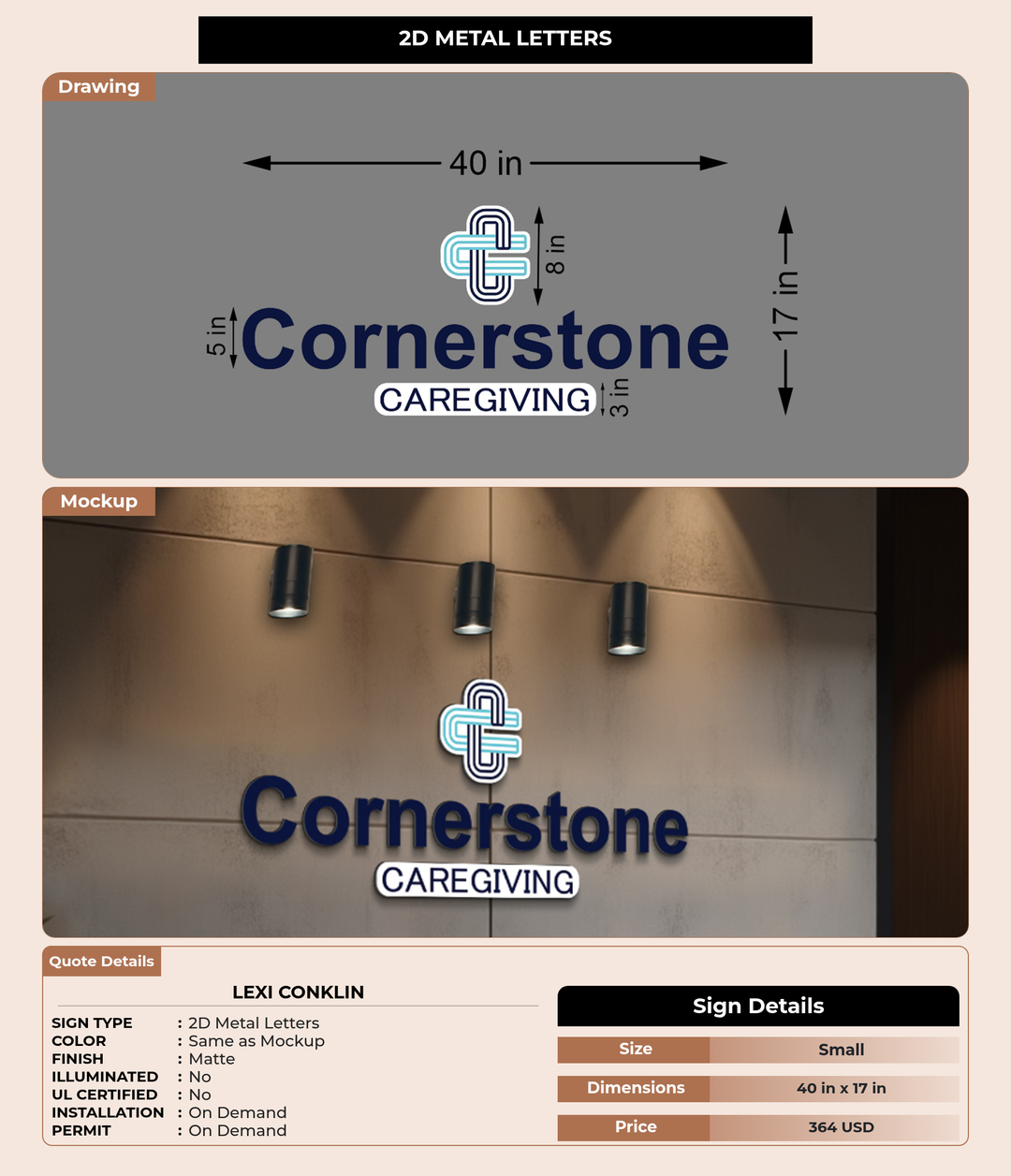 CUSTOM MOCKUP SIGN FOR Lexi Conklin