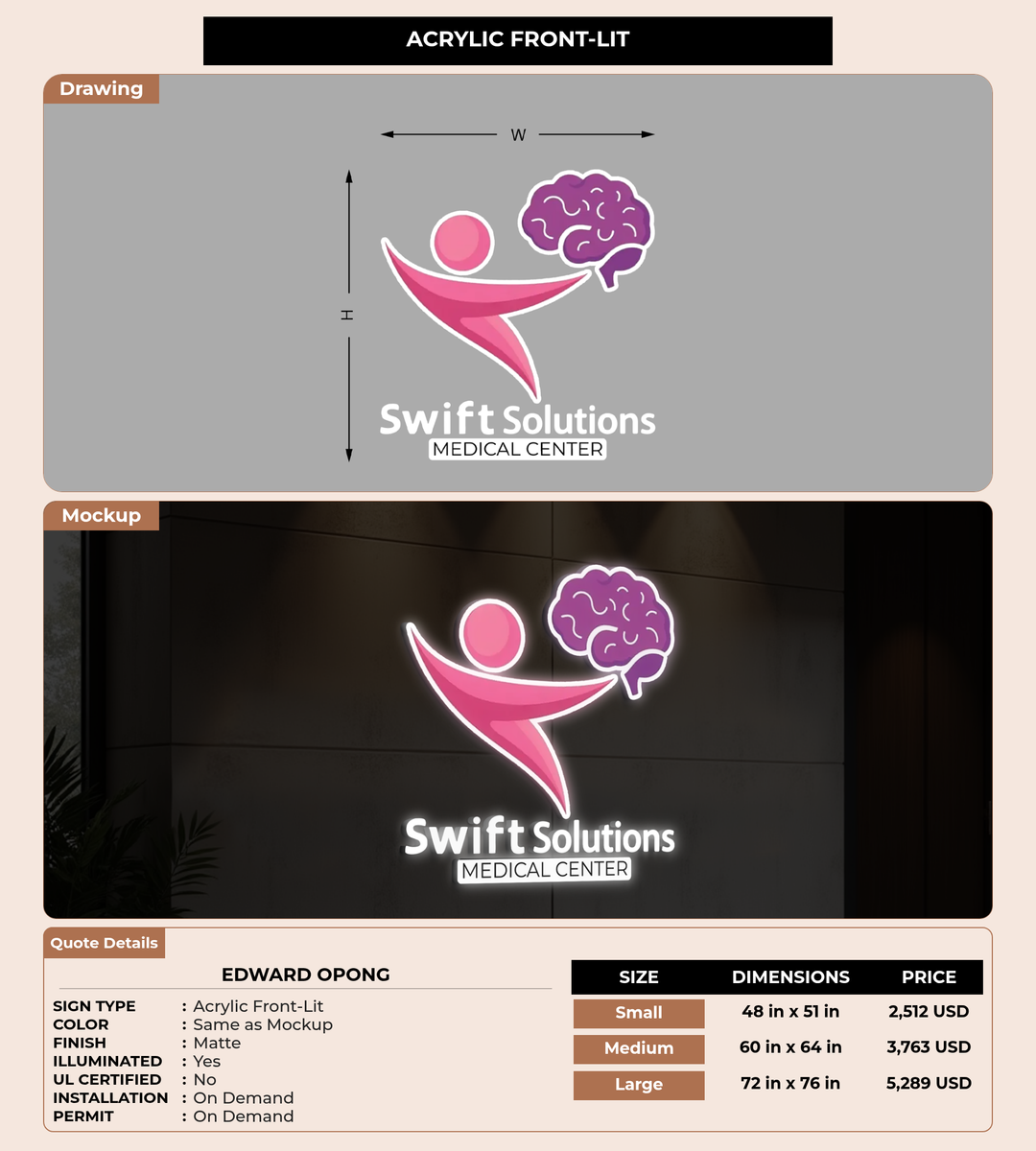 CUSTOM MOCKUP SIGN FOR Edward opong