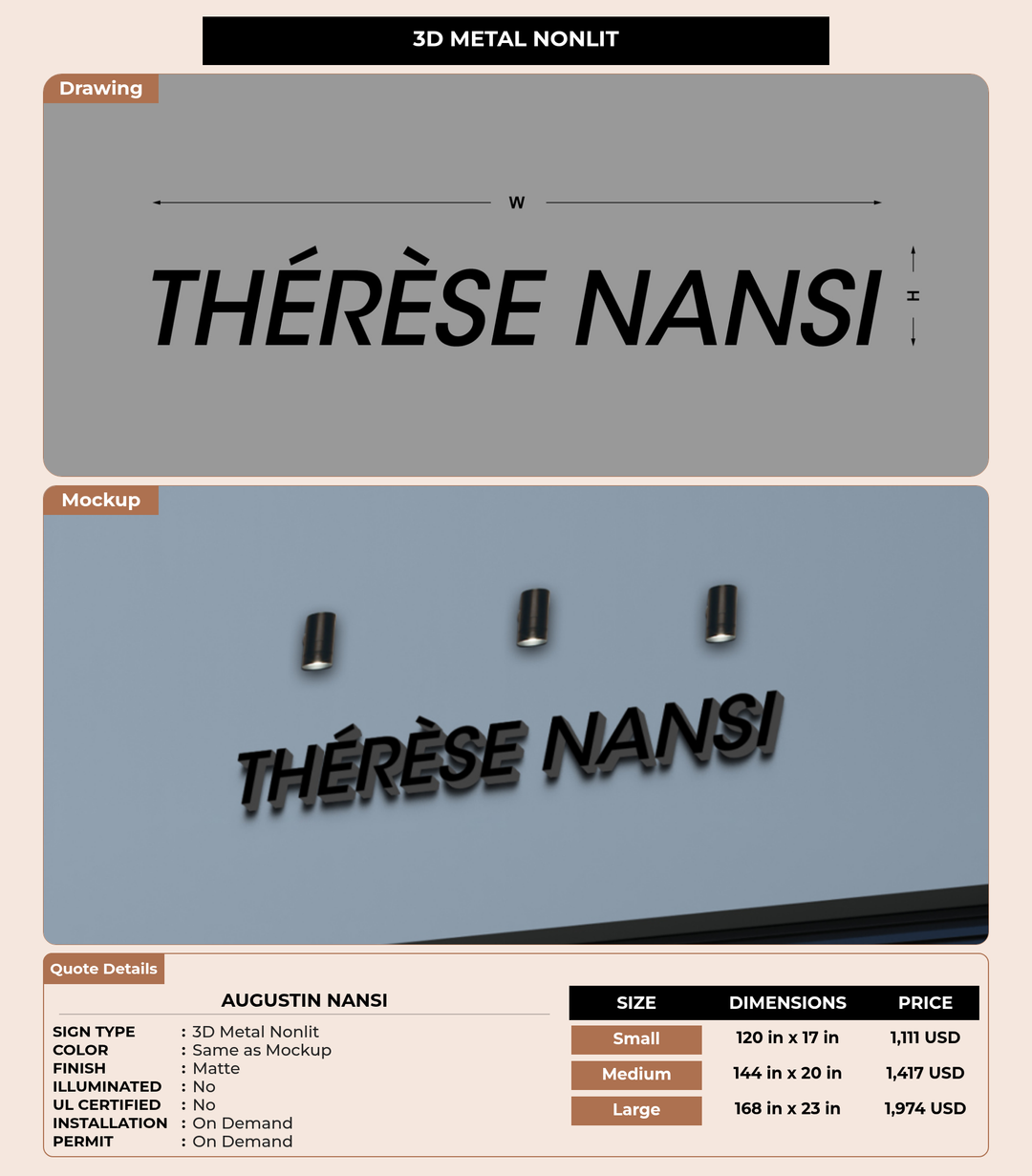 CUSTOM MOCKUP SIGN FOR Augustin nansi