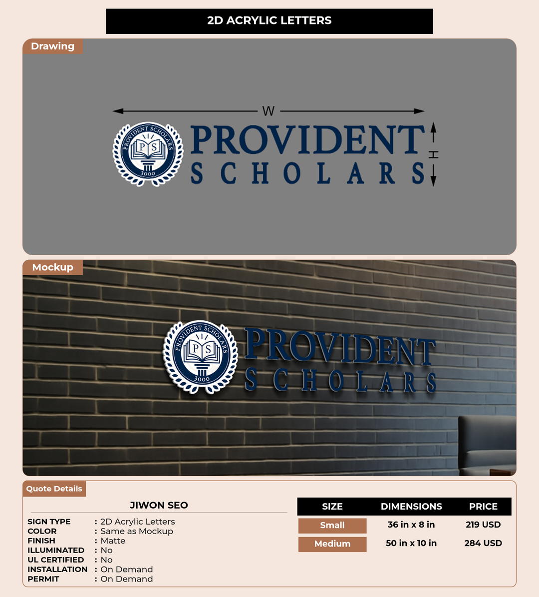 CUSTOM MOCKUP SIGN FOR Jiwon Seo