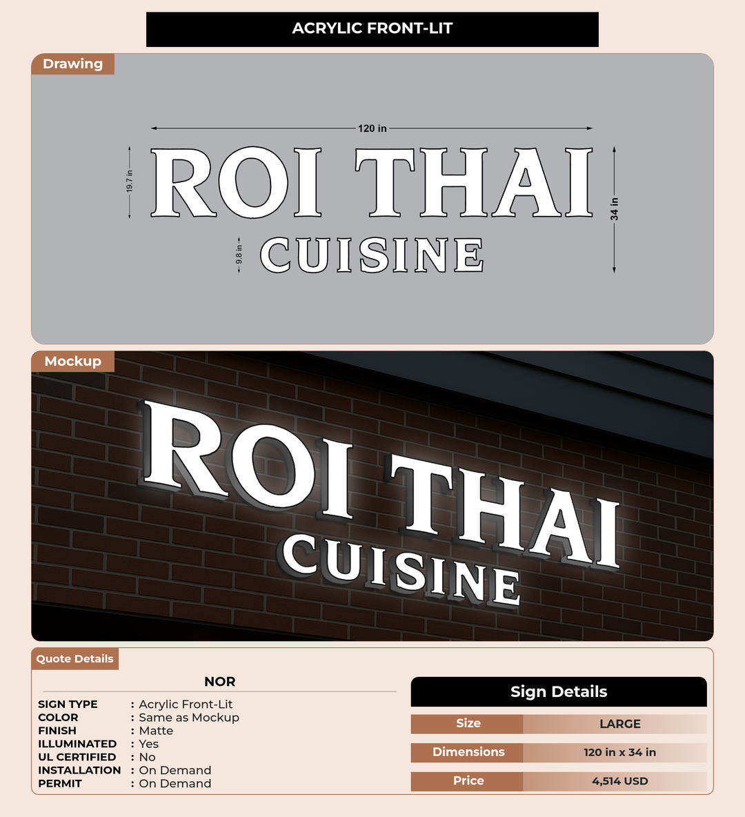 CUSTOM MOCKUP SIGN FOR nor