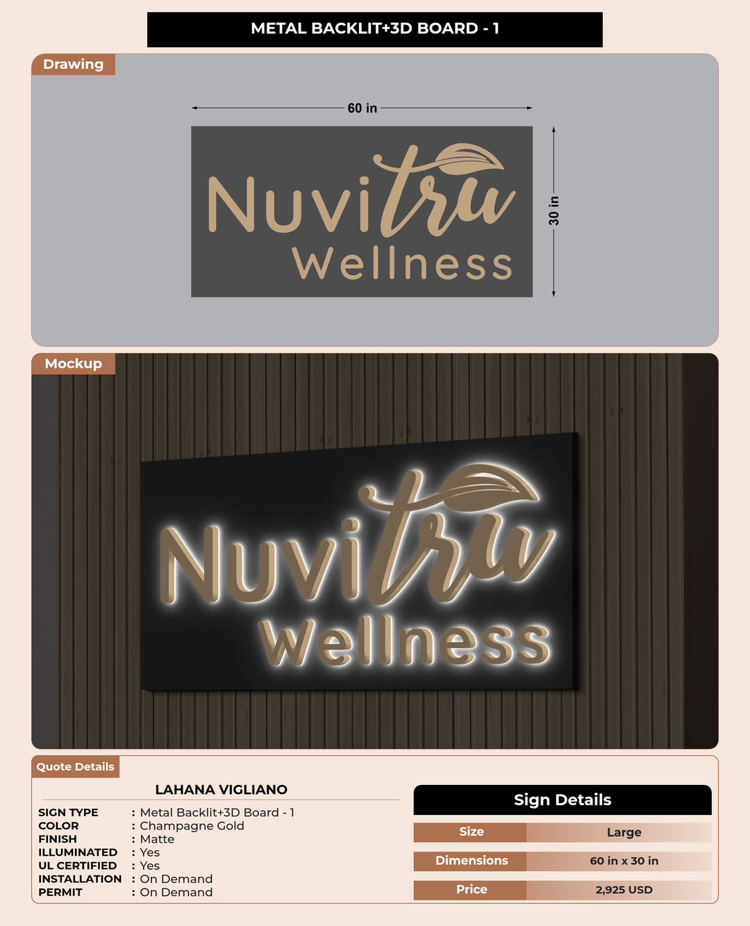 CUSTOM MOCKUP SIGN FOR Lahana Vigliano