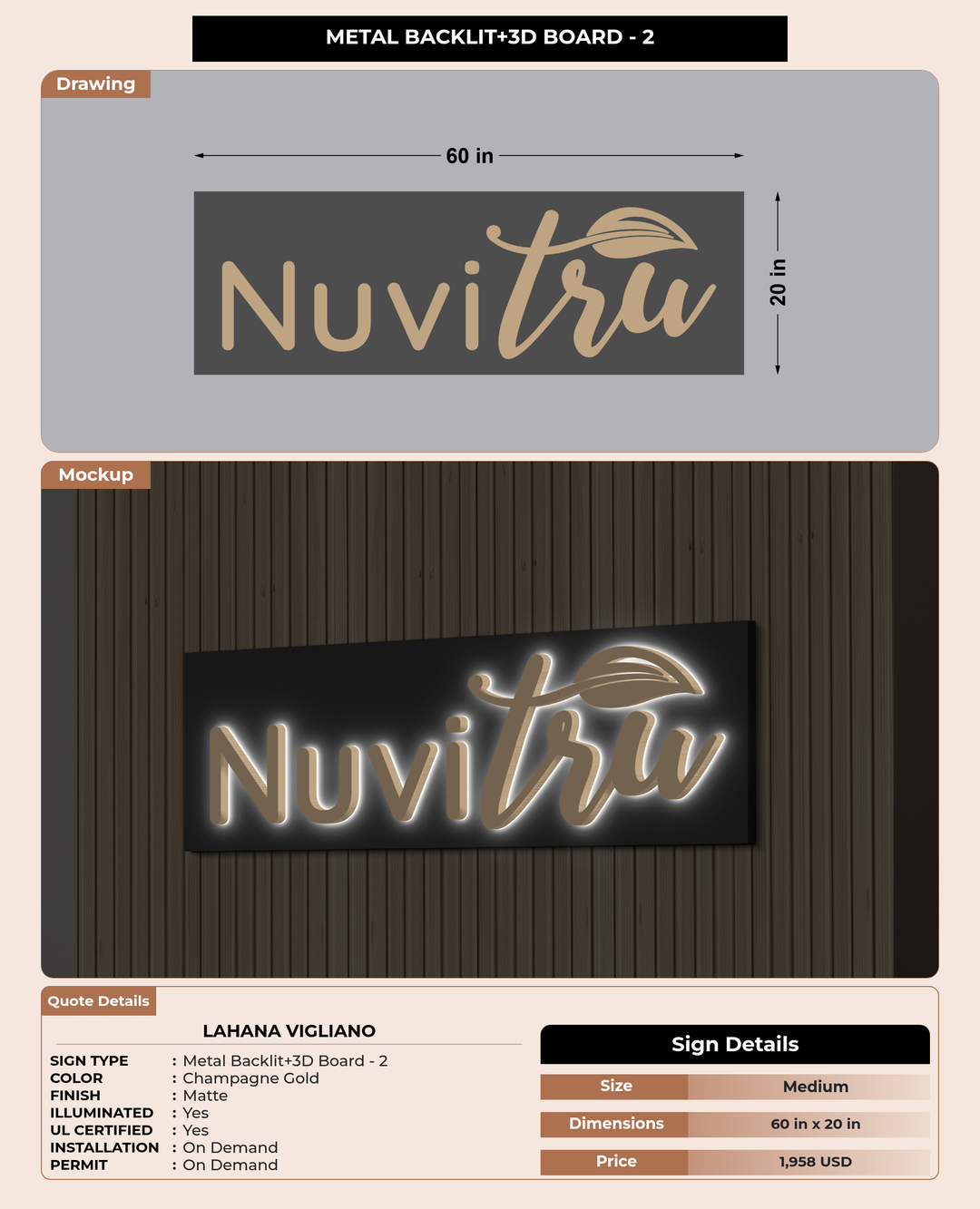 CUSTOM MOCKUP SIGN FOR Lahana Vigliano