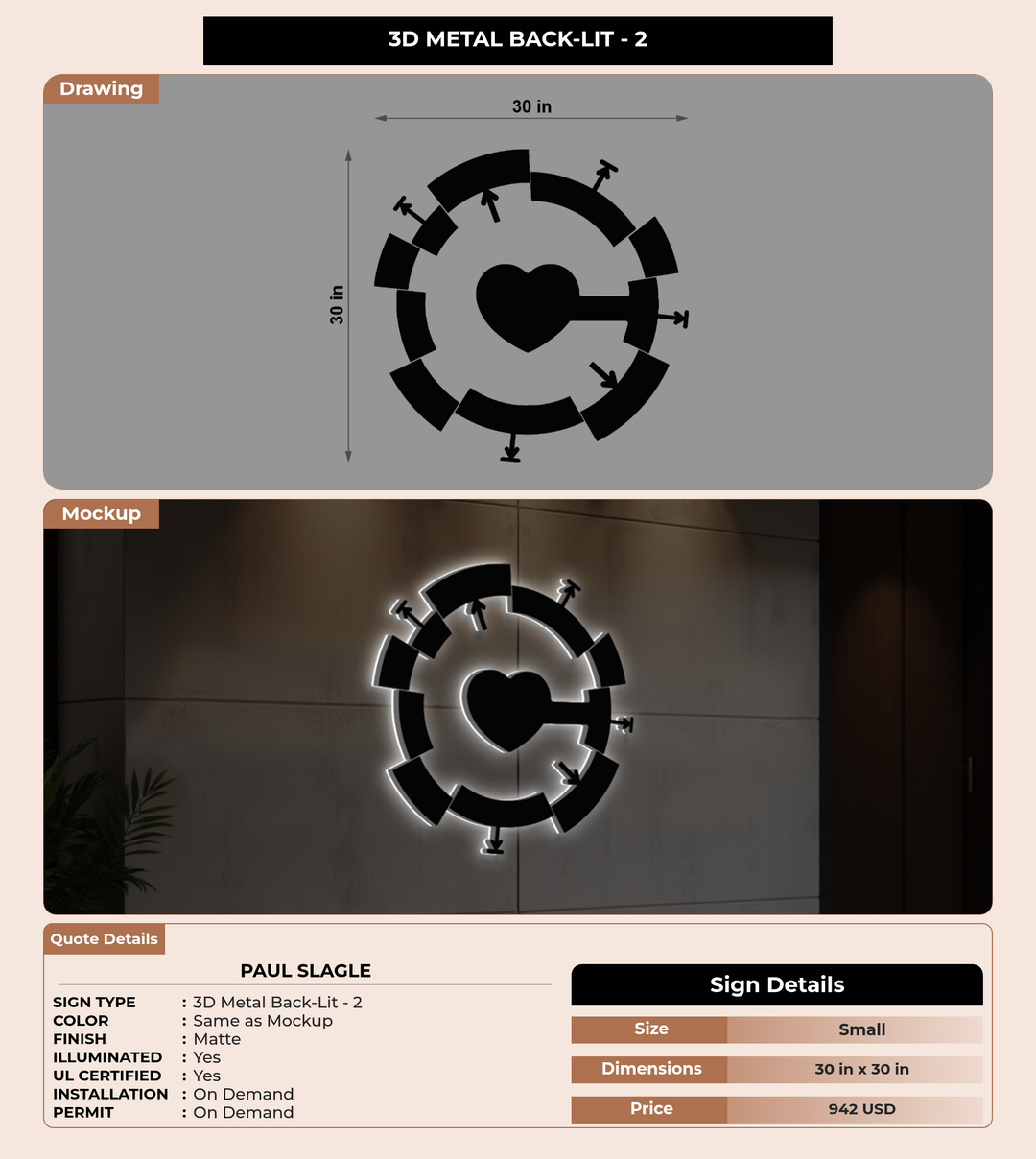 CUSTOM MOCKUP SIGN FOR Paul Slagle