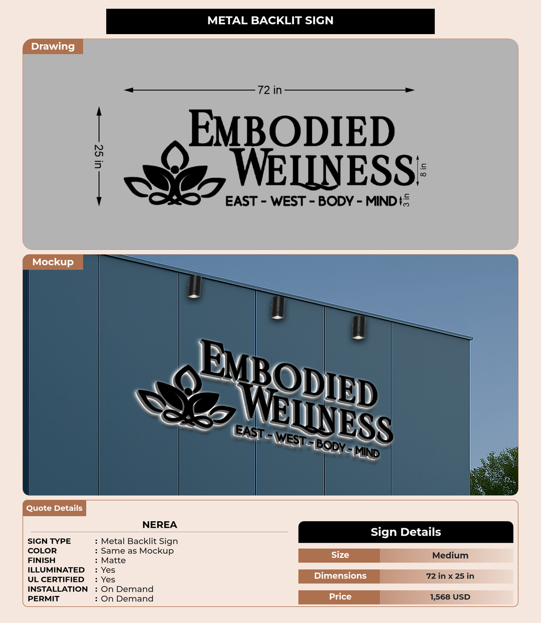CUSTOM MOCKUP SIGN FOR Nerea