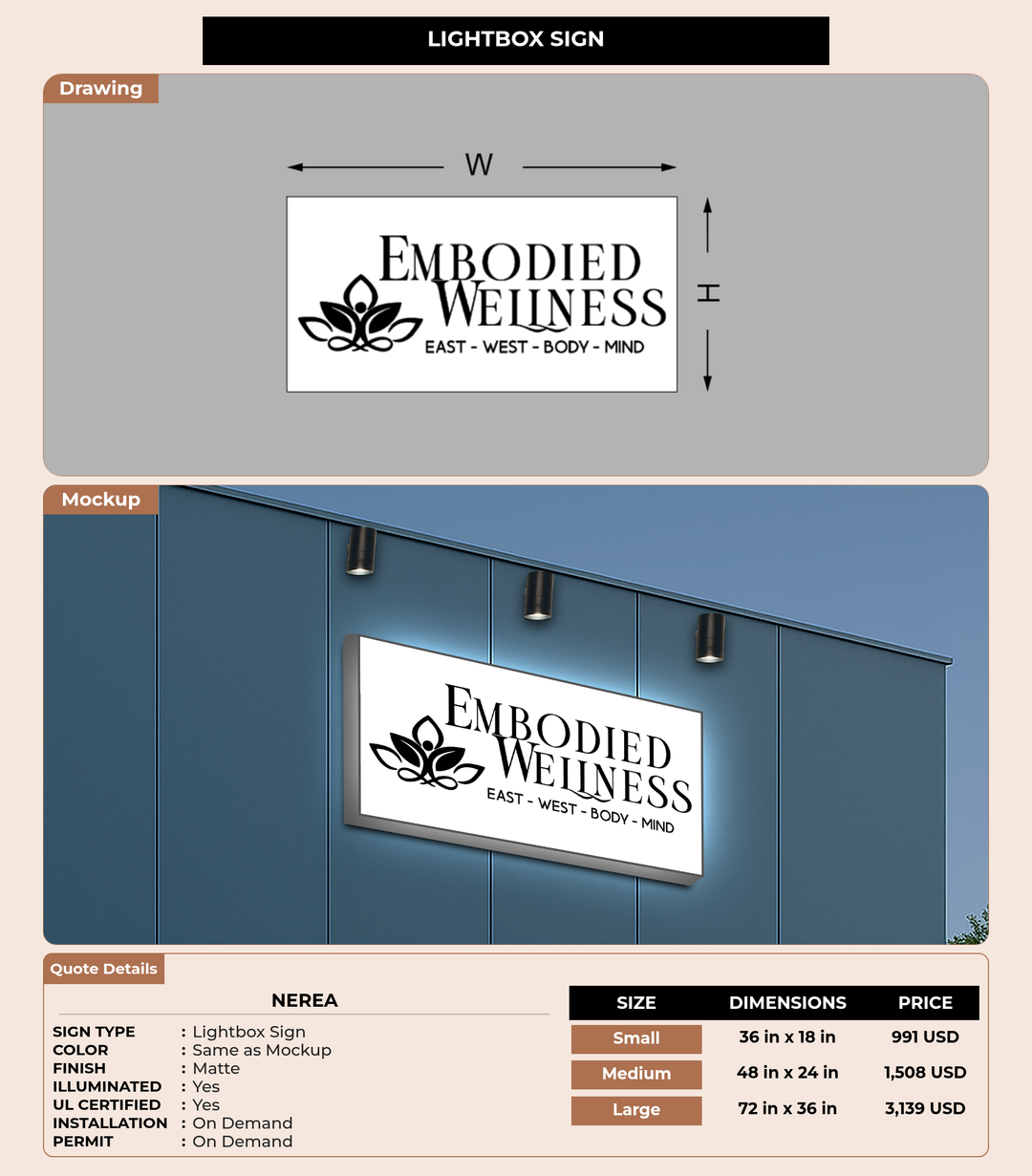 CUSTOM MOCKUP SIGN FOR Nerea