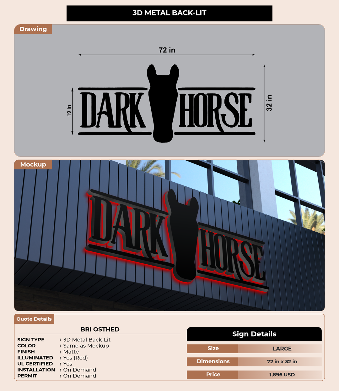 CUSTOM MOCKUP SIGN FOR Bri Osthed