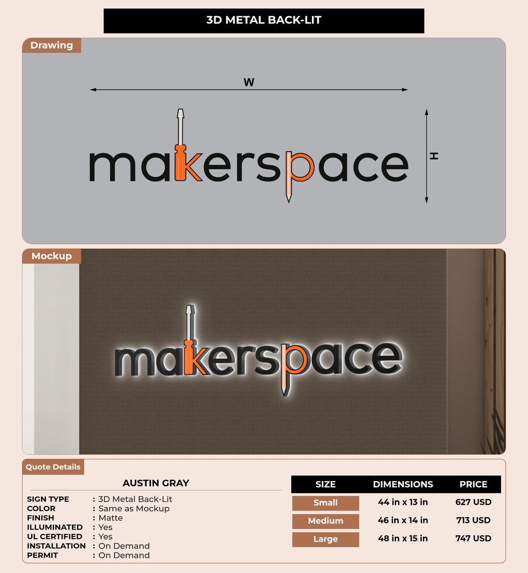 CUSTOM MOCKUP SIGN FOR Austin Gray