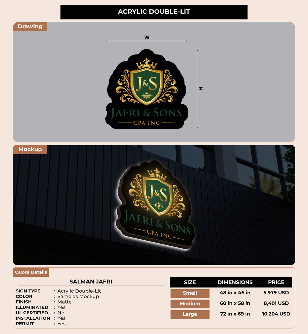 CUSTOM MOCKUP SIGN FOR Salman Jafri