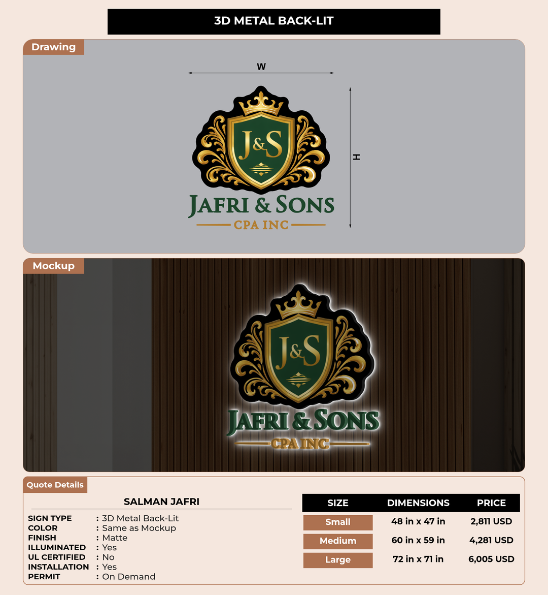 CUSTOM MOCKUP SIGN FOR Salman Jafri