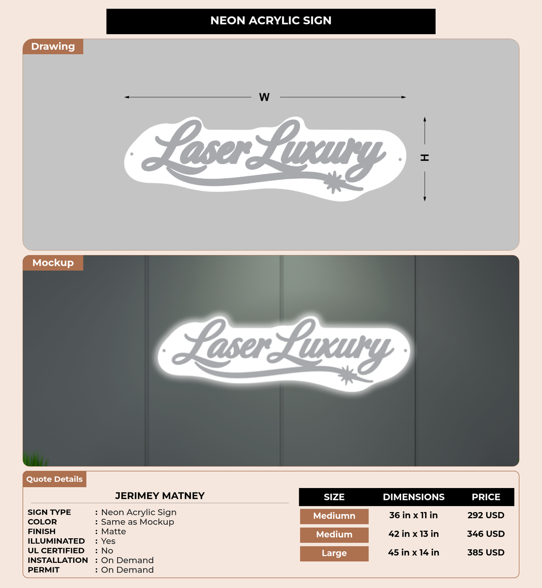 CUSTOM MOCKUP SIGN FOR Jerimey Matney