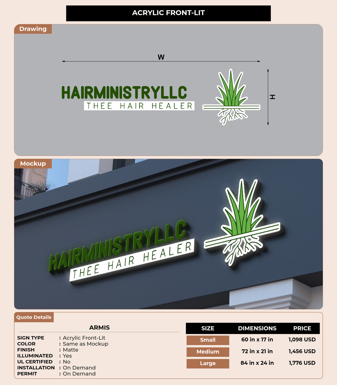 CUSTOM MOCKUP SIGN FOR Armis