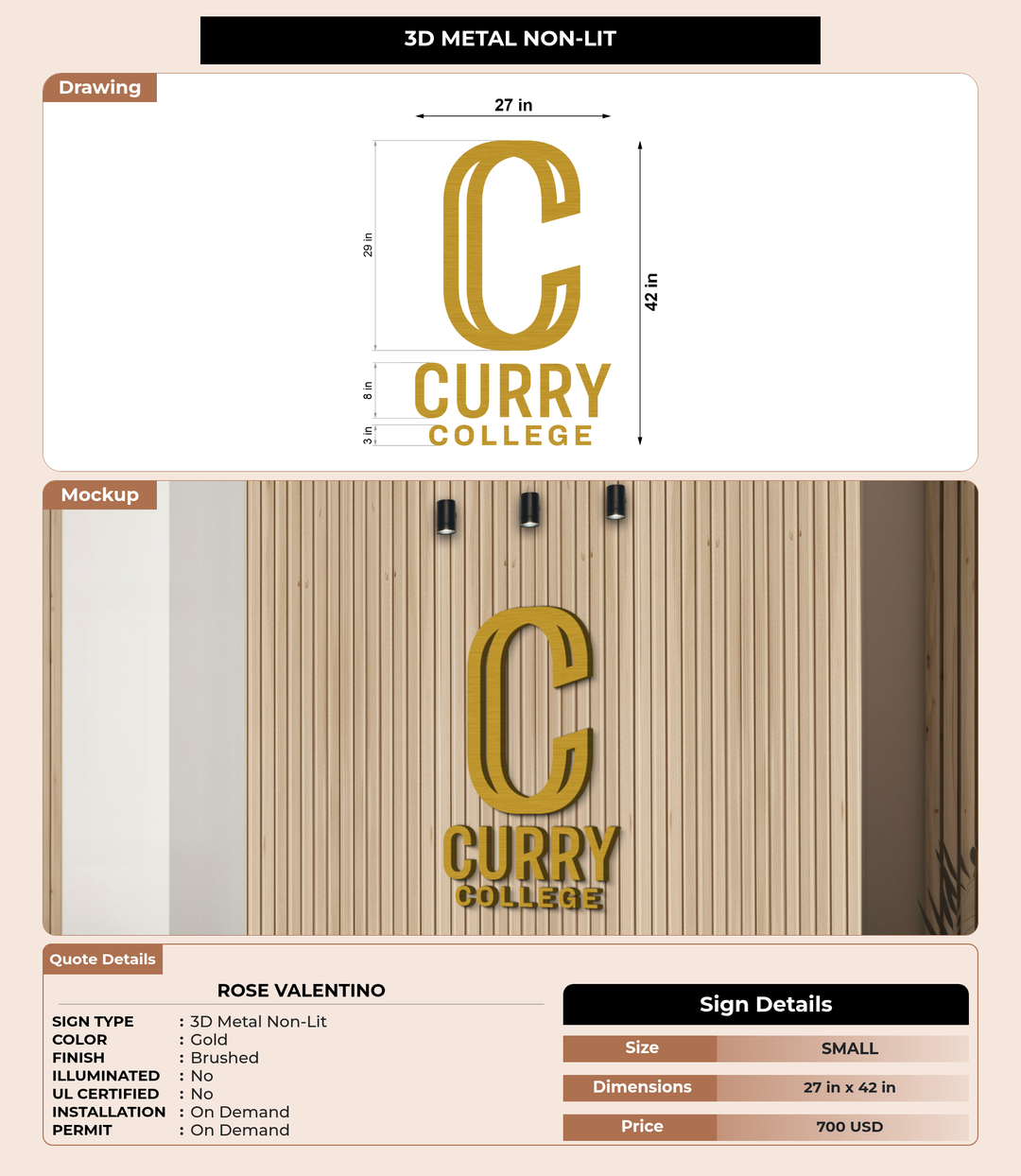 CUSTOM MOCKUP SIGN FOR Rose Valentino
