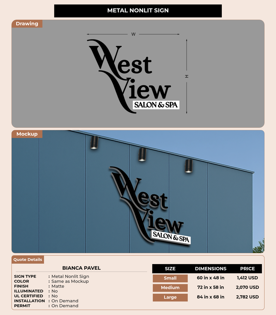 CUSTOM MOCKUP SIGN FOR Bianca Pavel