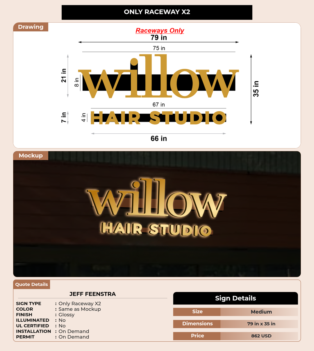 CUSTOM MOCKUP SIGN FOR Jeff Feenstra
