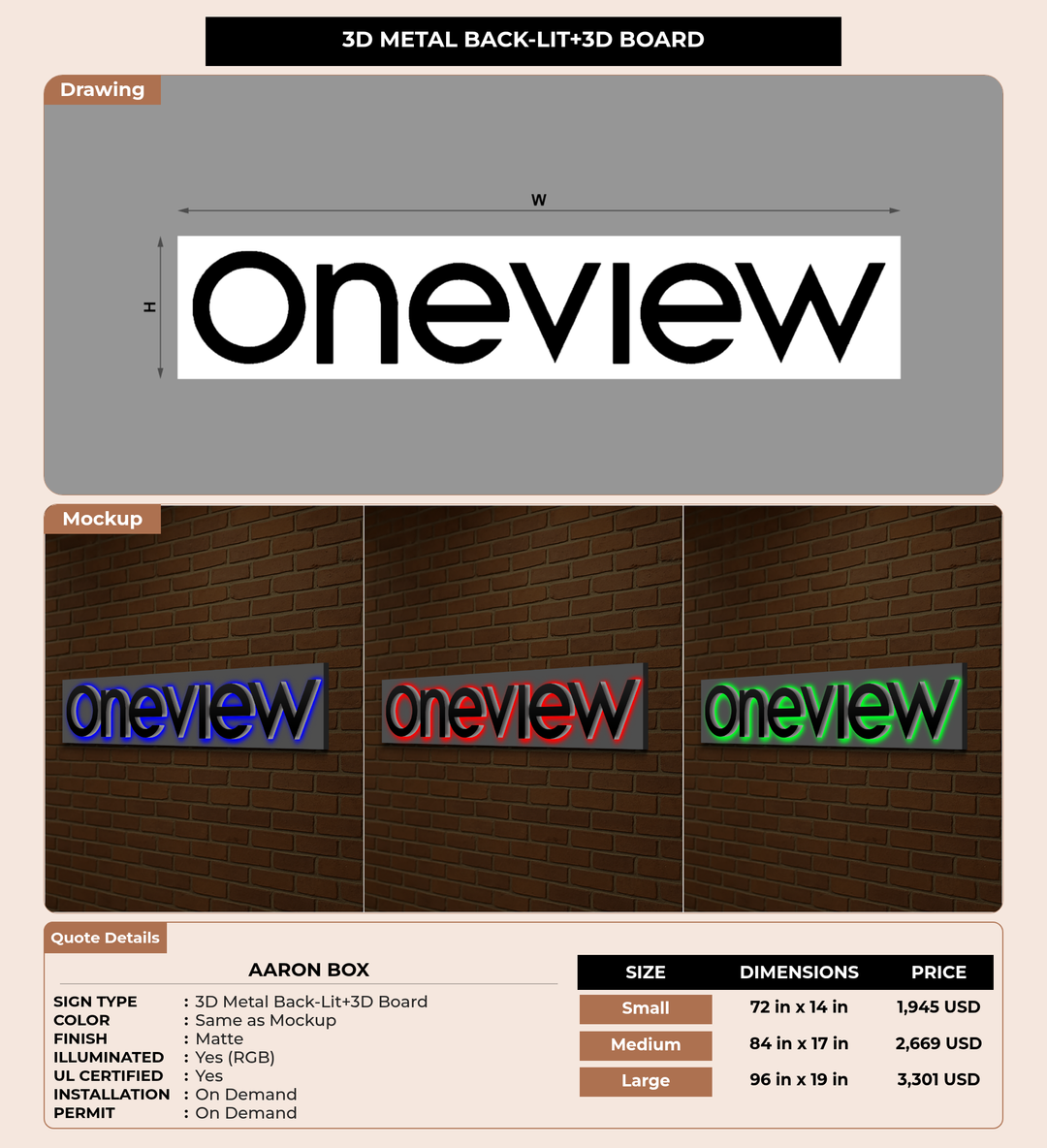 CUSTOM MOCKUP SIGN FOR Aaron Box