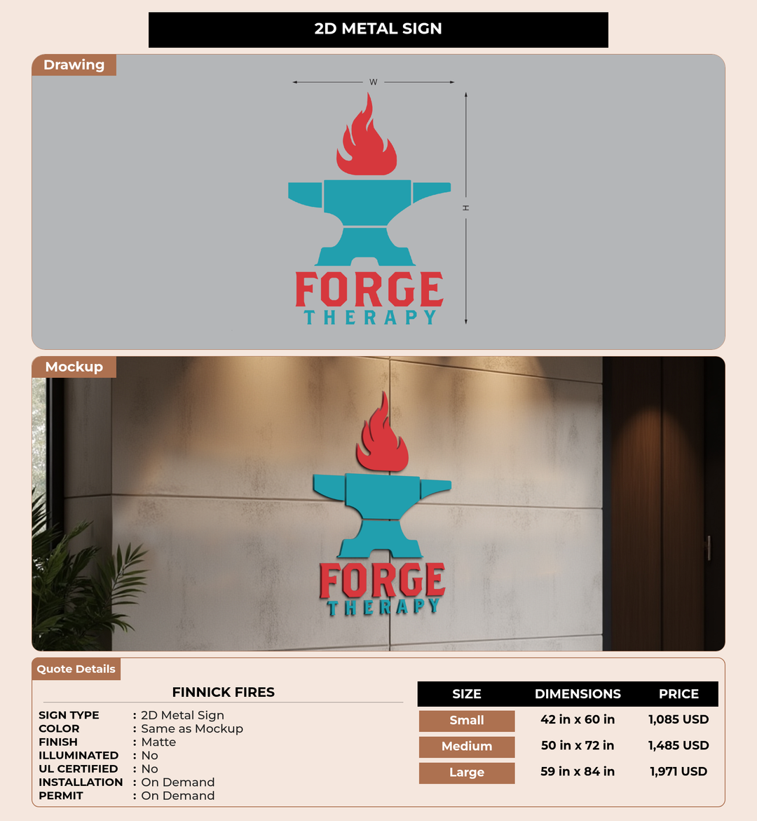 CUSTOM MOCKUP SIGN FOR finnick fires