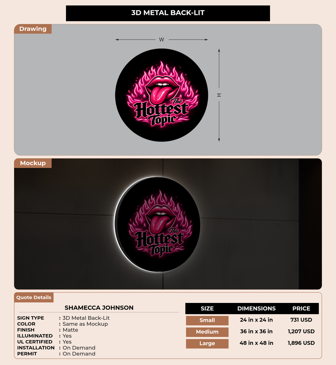 CUSTOM MOCKUP SIGN FOR Shamecca Johnson