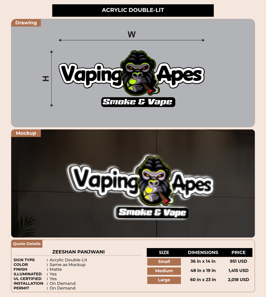 CUSTOM MOCKUP SIGN FOR Zeeshan Panjwani