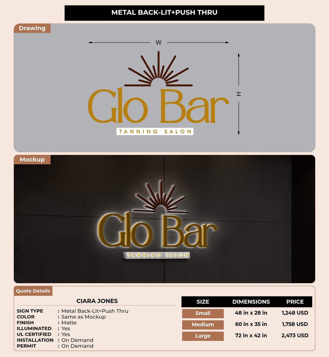 CUSTOM MOCKUP SIGN FOR Ciara Jones