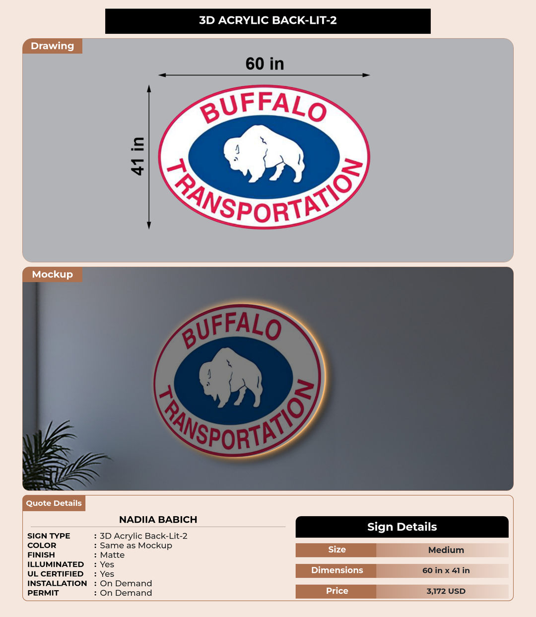 CUSTOM MOCKUP SIGN FOR Nadiia Babich