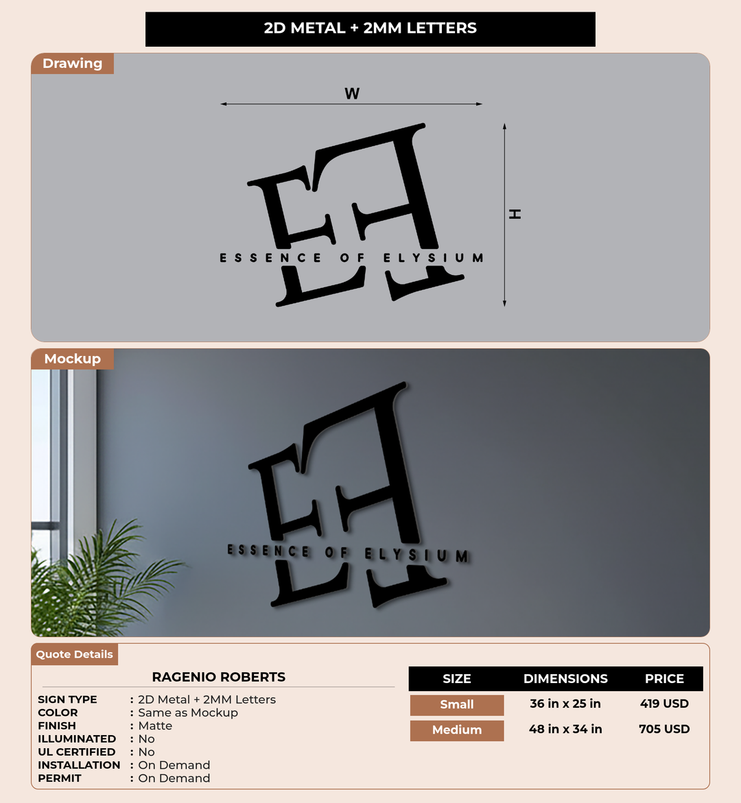 CUSTOM MOCKUP SIGN FOR Ragenio Roberts