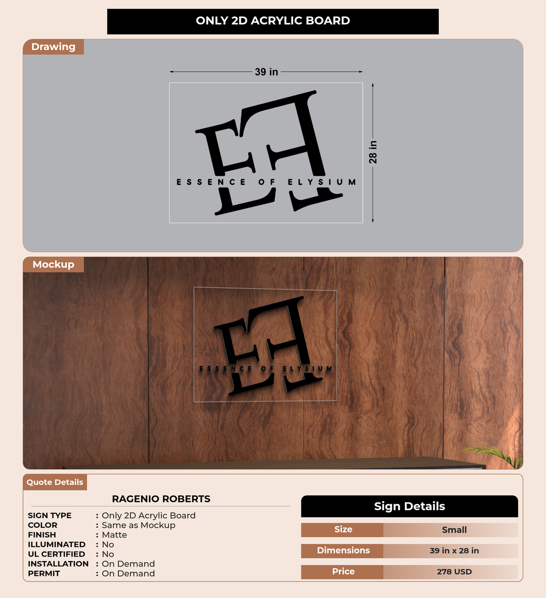 CUSTOM MOCKUP SIGN FOR Ragenio Roberts