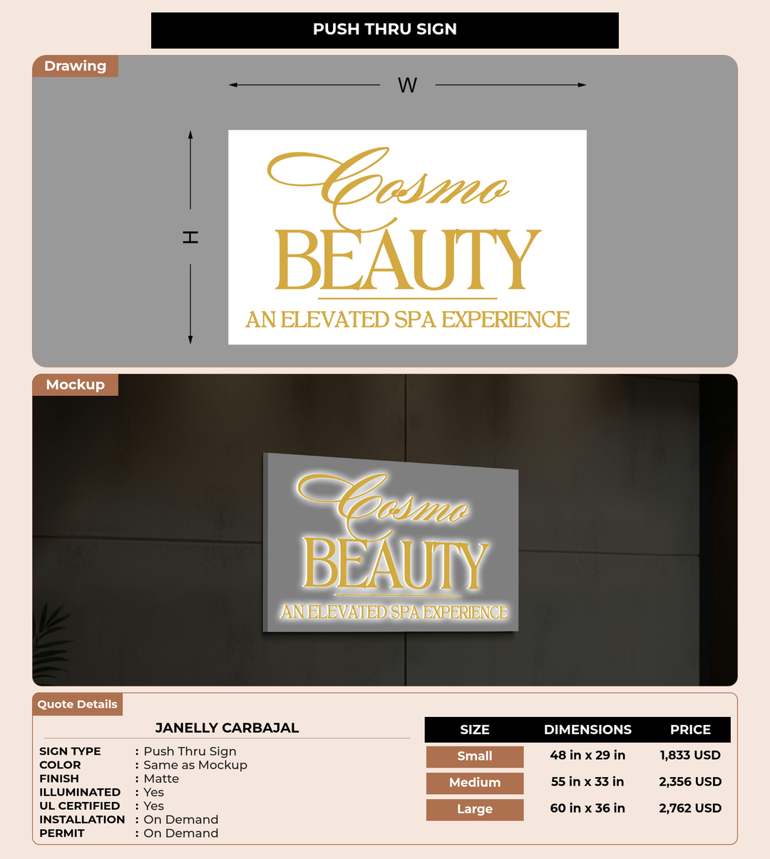 CUSTOM MOCKUP SIGN FOR Janelly Carbajal