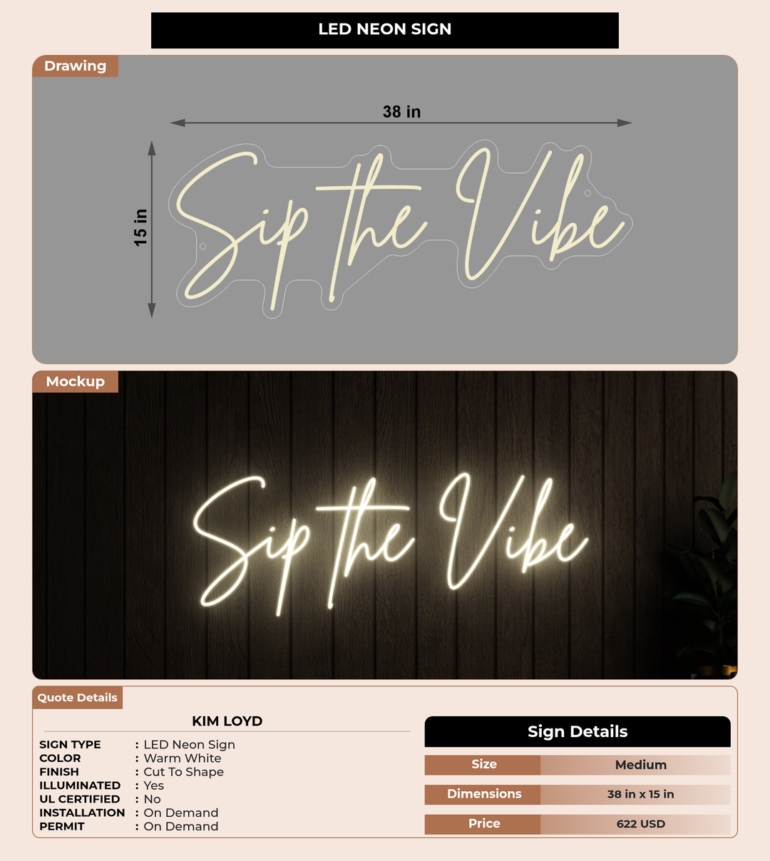 CUSTOM MOCKUP SIGN FOR Kim Loyd