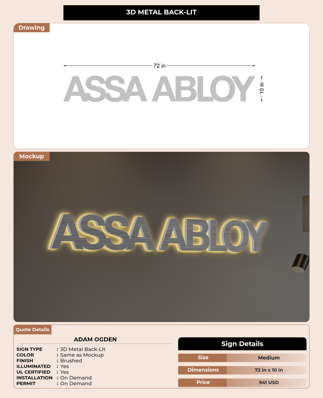 CUSTOM MOCKUP SIGN FOR Adam Ogden