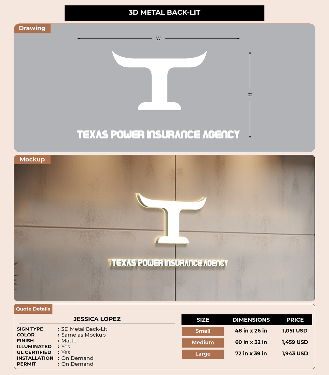 CUSTOM MOCKUP SIGN FOR Jessica Lopez