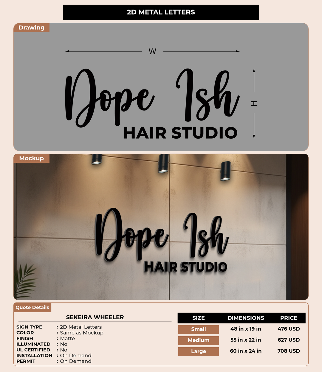 CUSTOM MOCKUP SIGN FOR Sekeira Wheeler