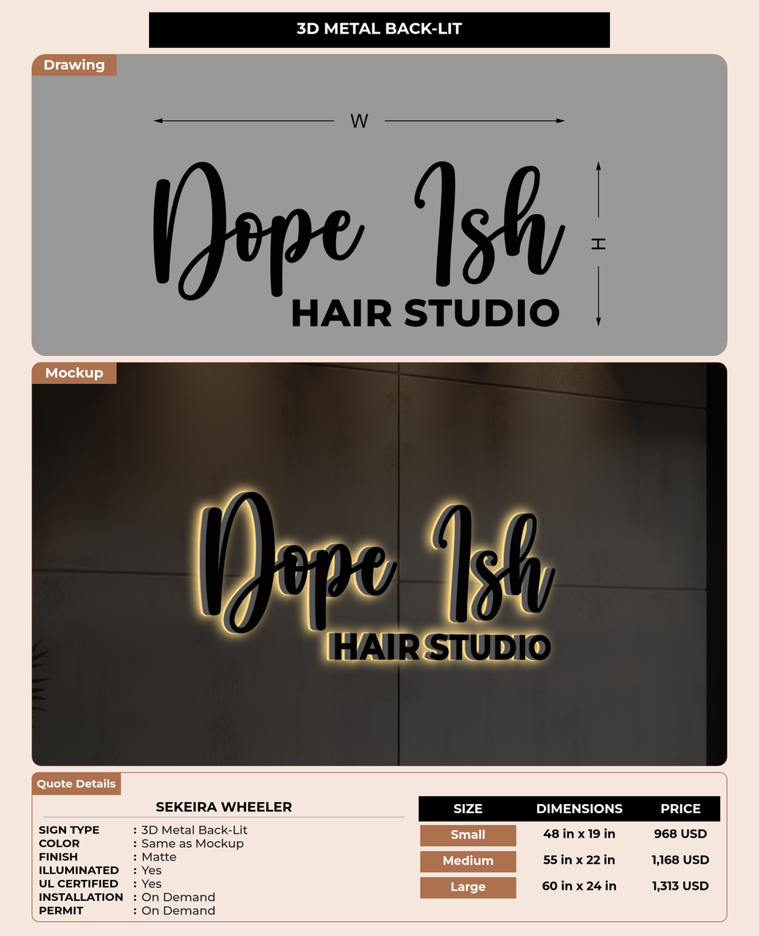 CUSTOM MOCKUP SIGN FOR Sekeira Wheeler