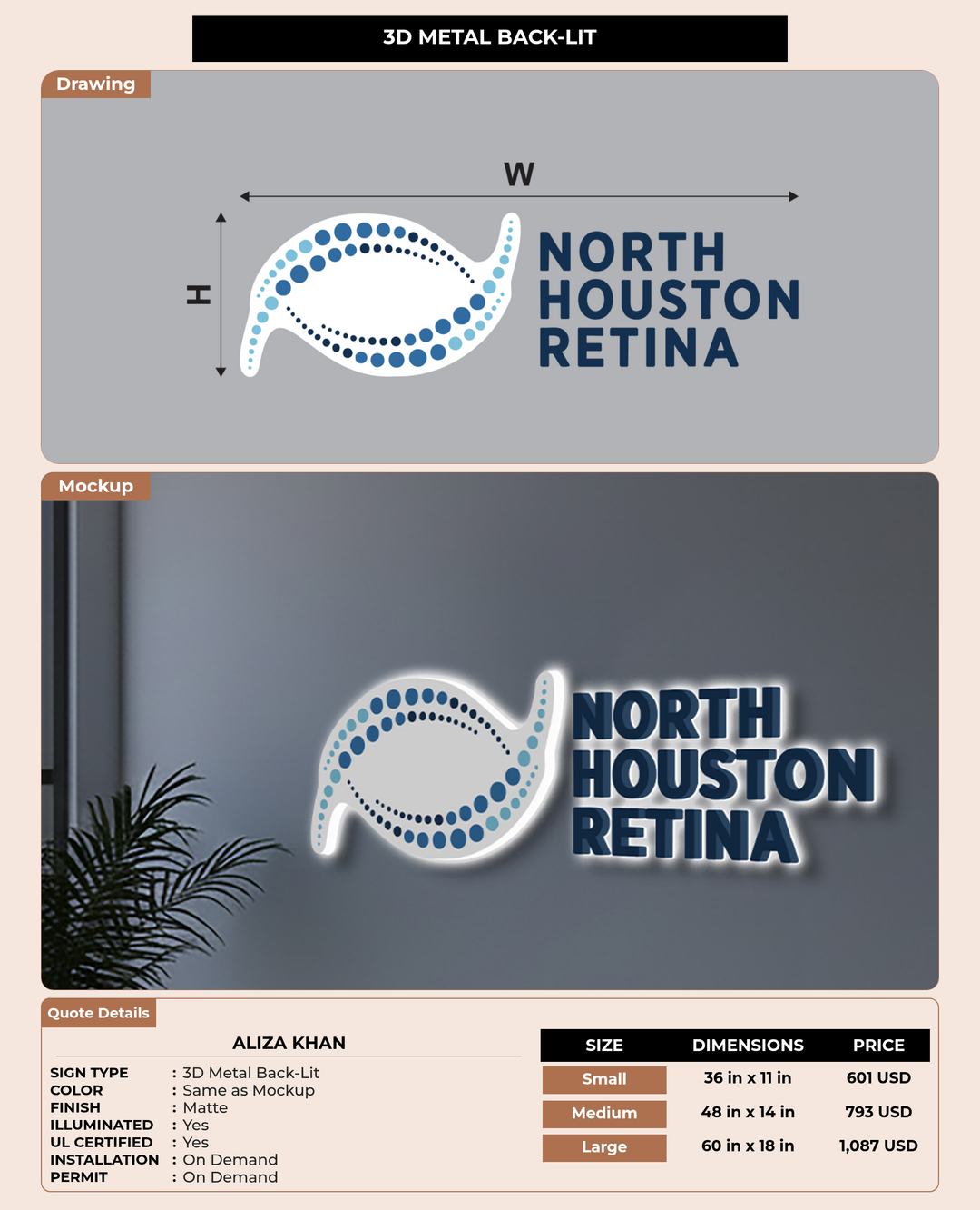 CUSTOM MOCKUP SIGN FOR Aliza Khan