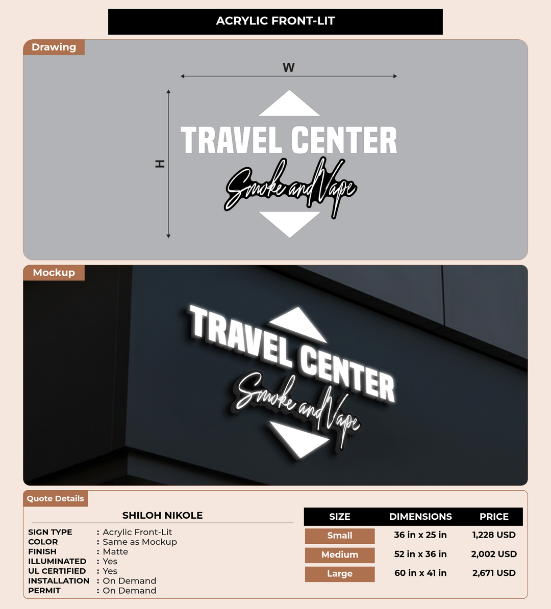 CUSTOM MOCKUP SIGN FOR shiloh nikole