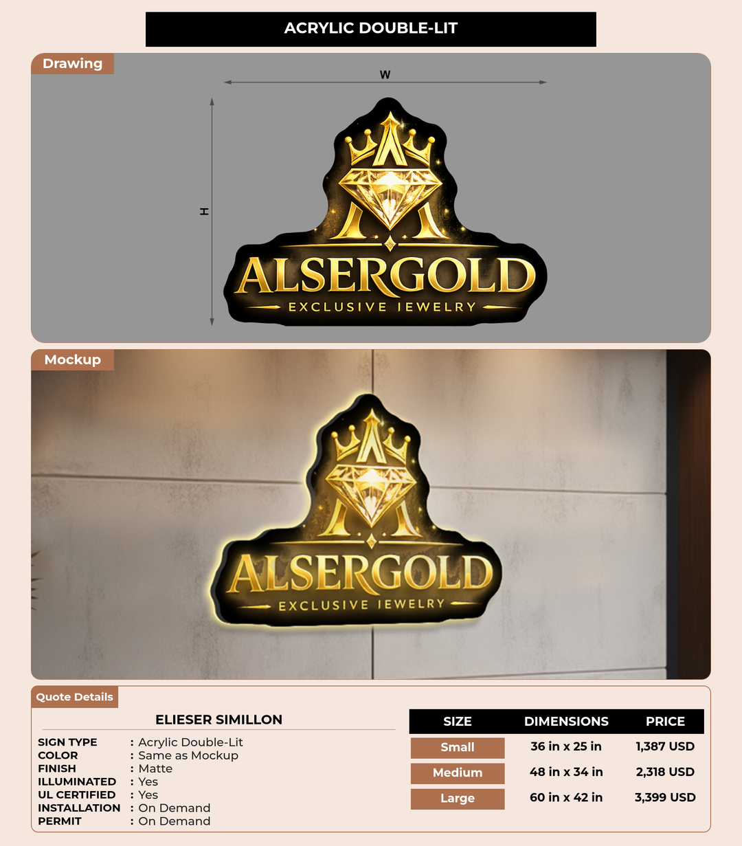 CUSTOM MOCKUP SIGN FOR Elieser Simillon