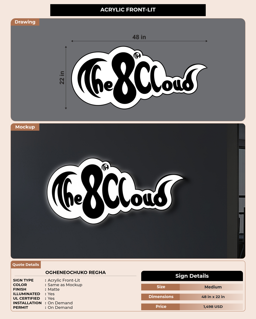 CUSTOM MOCKUP SIGN FOR OGHENEOCHUKO REGHA