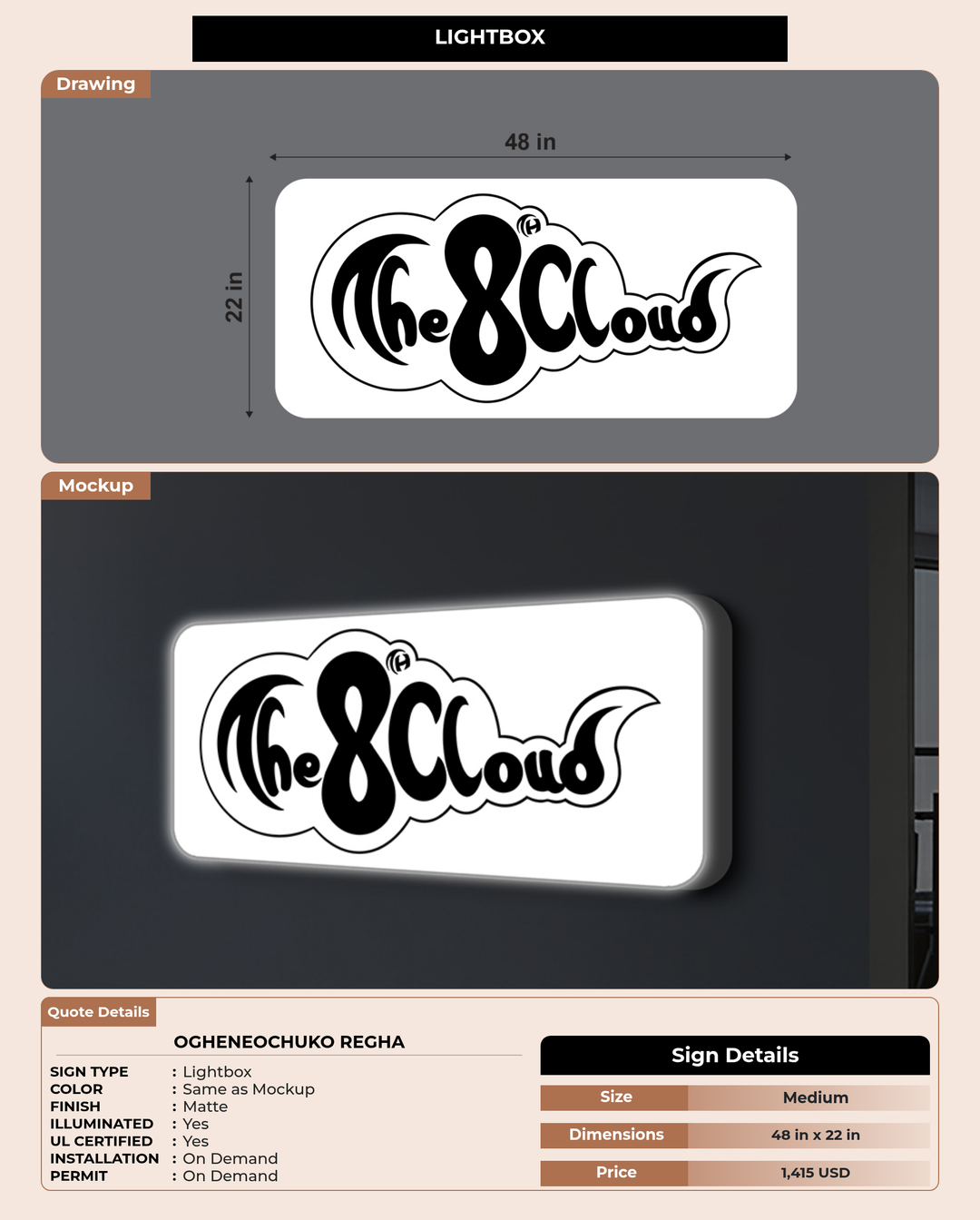 CUSTOM MOCKUP SIGN FOR OGHENEOCHUKO REGHA