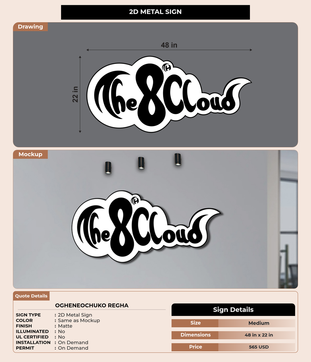 CUSTOM MOCKUP SIGN FOR OGHENEOCHUKO REGHA