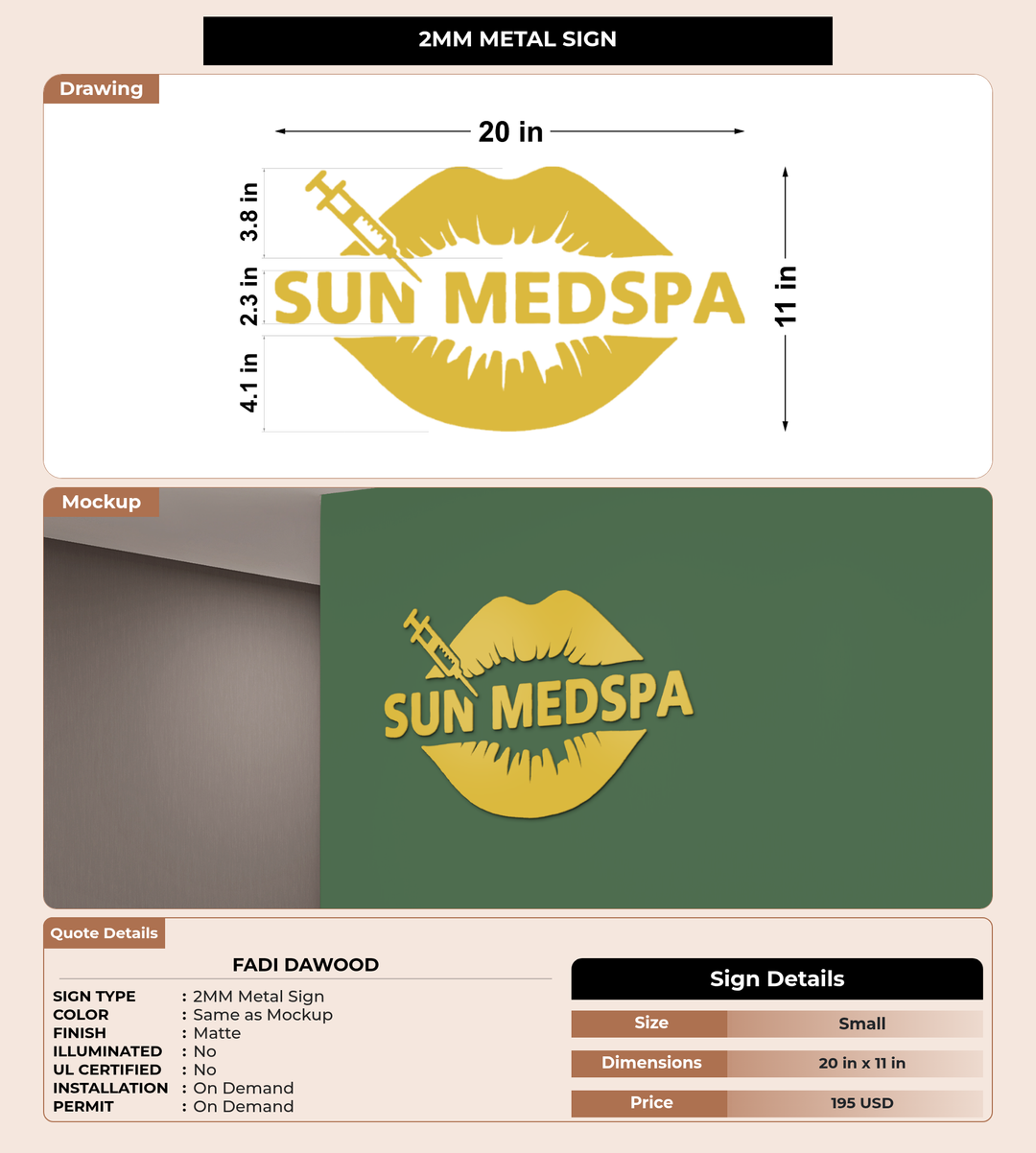 CUSTOM MOCKUP SIGN FOR Fadi Dawood
