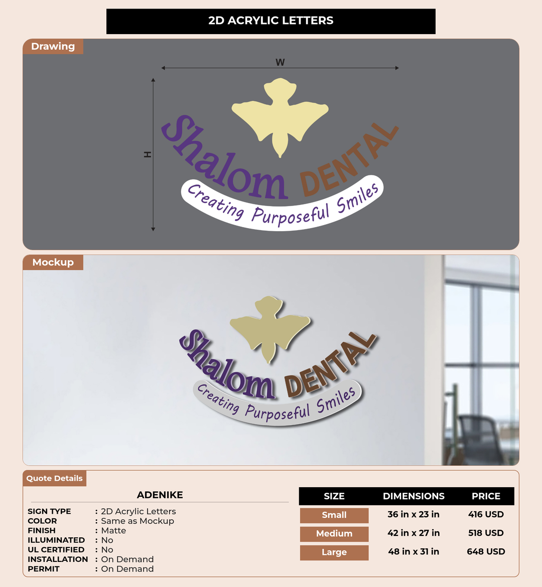 CUSTOM MOCKUP SIGN FOR Adenike