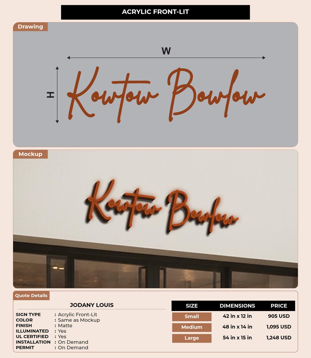 CUSTOM MOCKUP SIGN FOR Jodany Louis