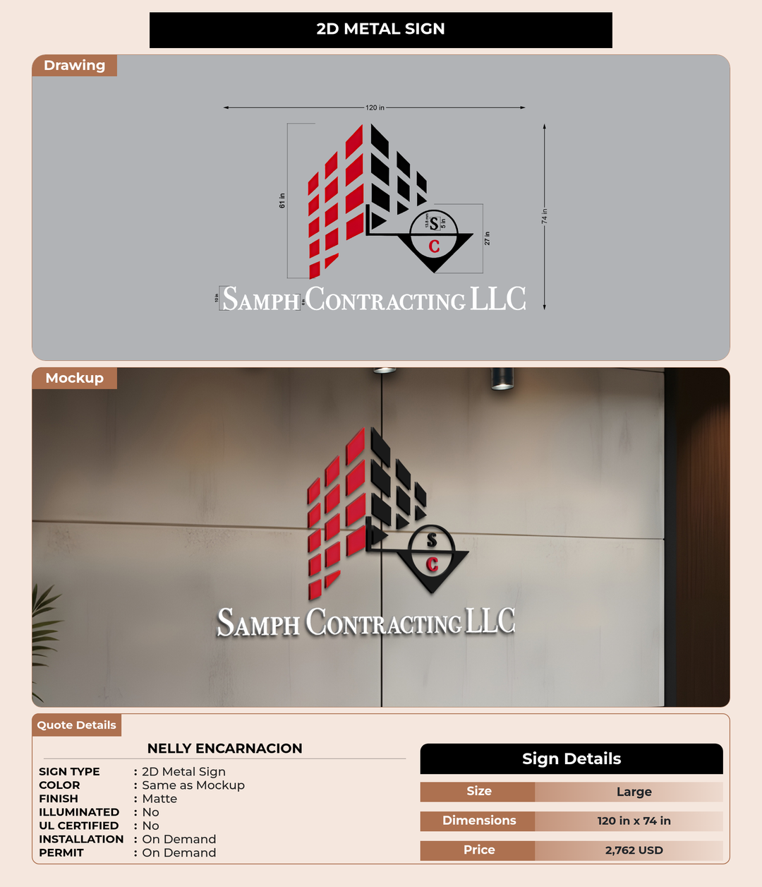 CUSTOM MOCKUP SIGN FOR Nelly Encarnacion