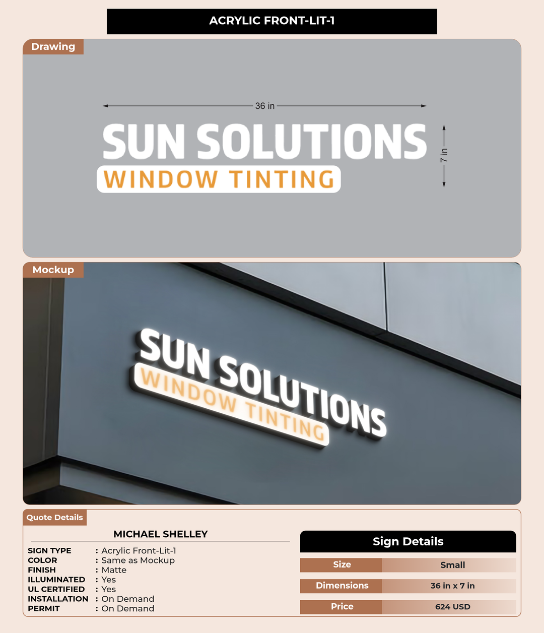 CUSTOM MOCKUP SIGN FOR michael Shelley
