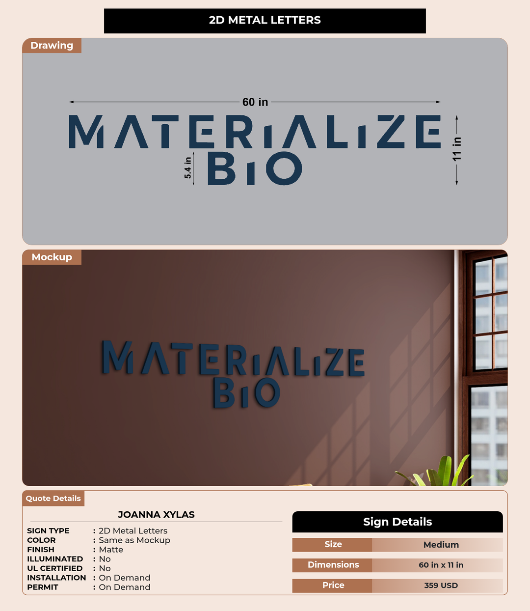 CUSTOM MOCKUP SIGN FOR Joanna Xylas