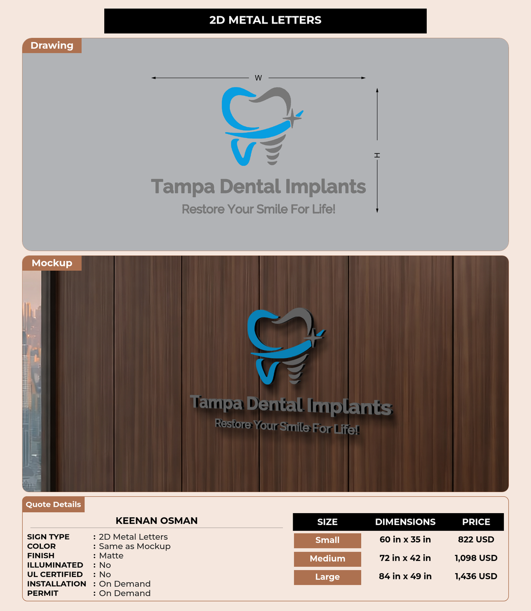 CUSTOM MOCKUP SIGN FOR Keenan Osman
