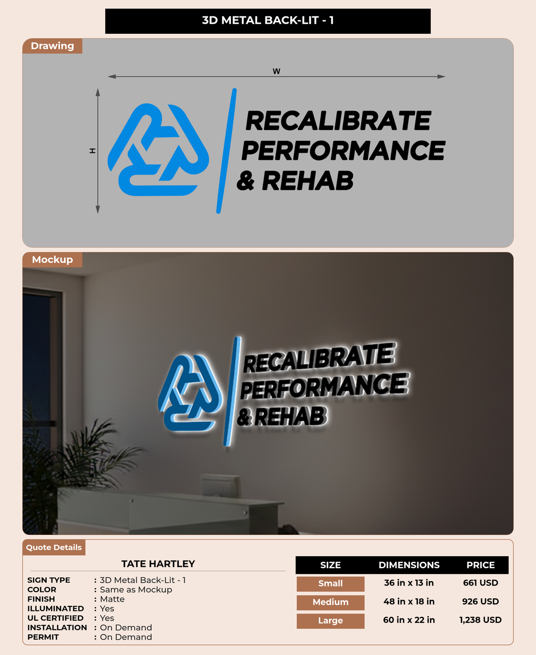 CUSTOM MOCKUP SIGN FOR Tate Hartley